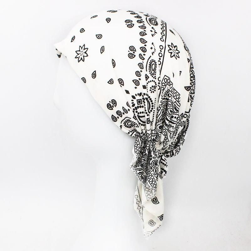 Floral Print Polyester Bandanas for Women