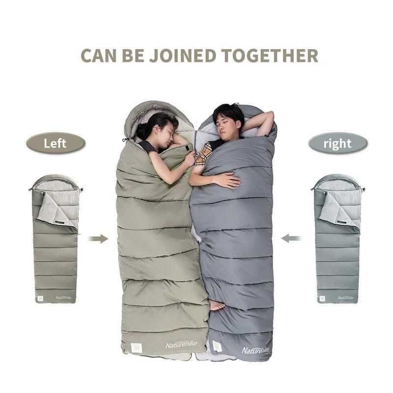 Lightweight & Warm Envelope Sleeping Bag for Spring & Autumn Camping