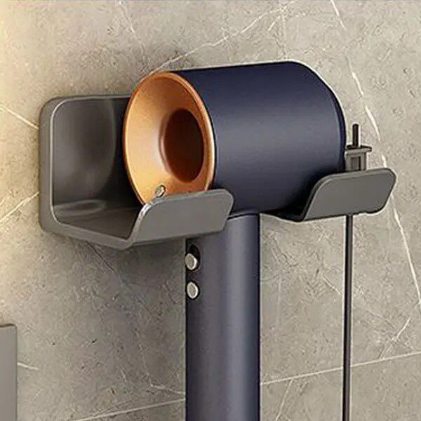 Double-Tier Eco-Friendly Wall Mounted Hair Dryer Holder