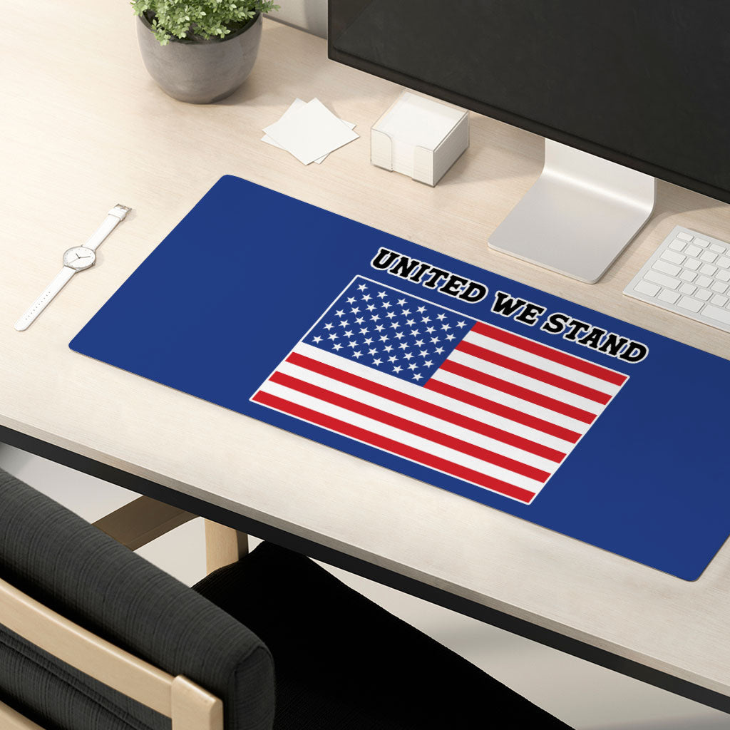 USA Flag Desk Mat - Patriotic Desk Pad - Trendy Laptop Desk Mat