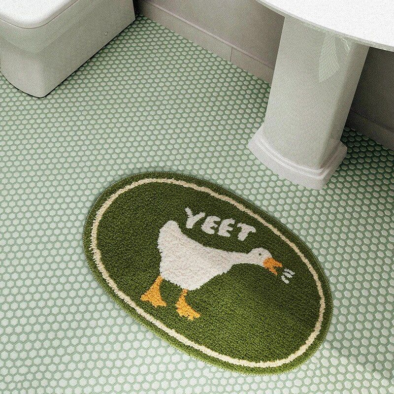 Charming Duck-Themed Soft Bathroom Rug