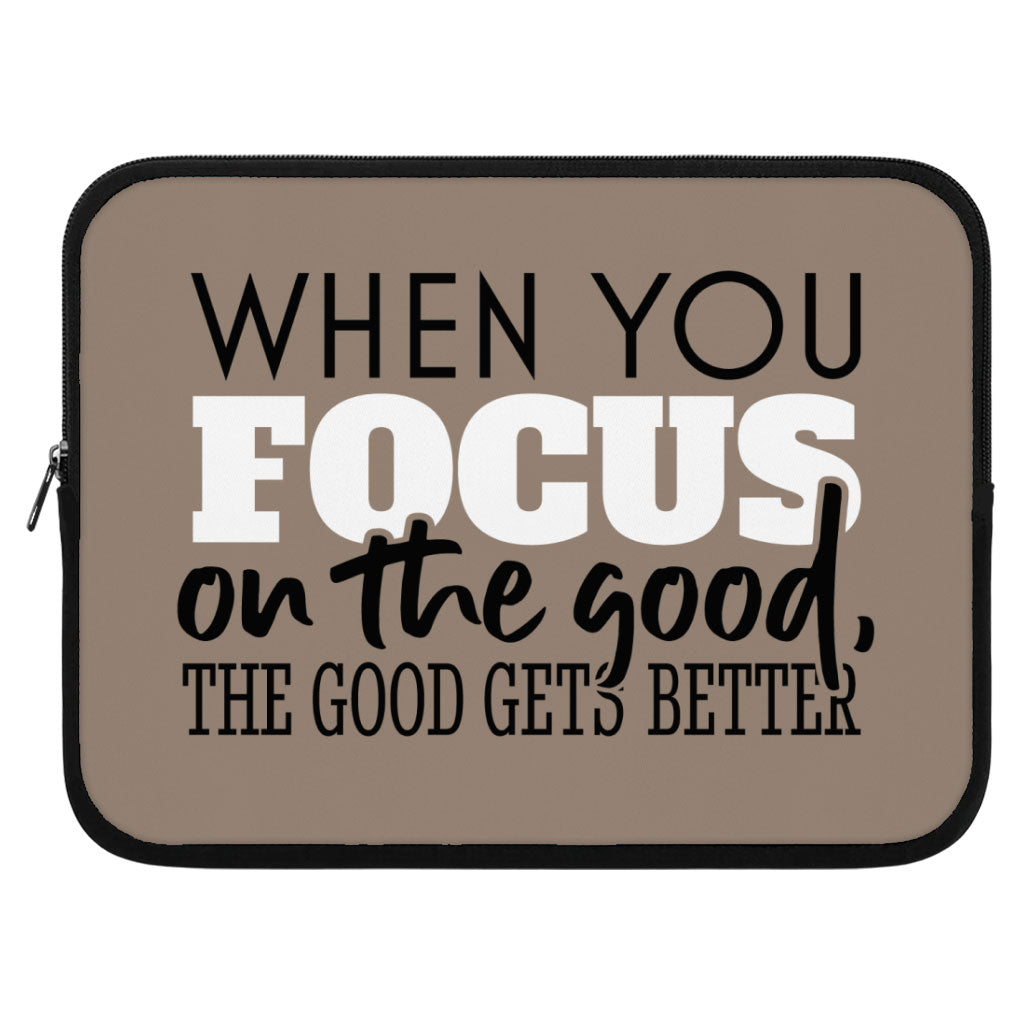 Focus on the Good iPad Sleeve - Cute Tablet Sleeve - Trendy Carrying Case