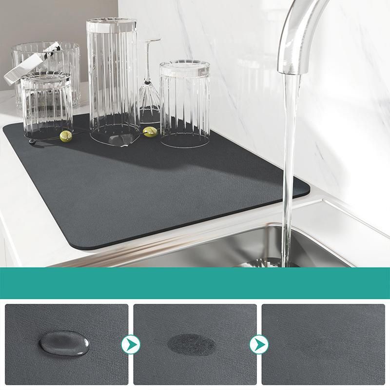 Multi-Functional Super Absorbent Kitchen and Bathroom Draining Mat