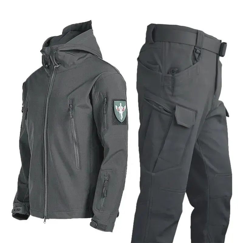 Thermal Tactical Outdoor Jacket Set: Windproof, Waterproof & Quick-Dry