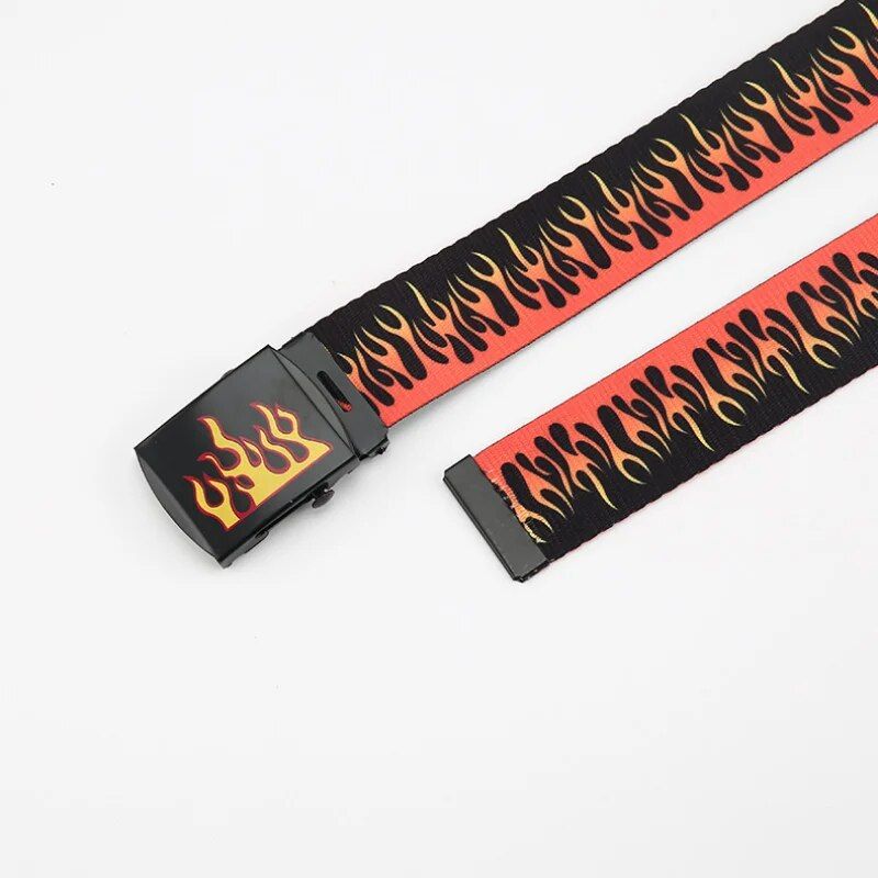 Colorful Hip-Hop Style Webbing Belt