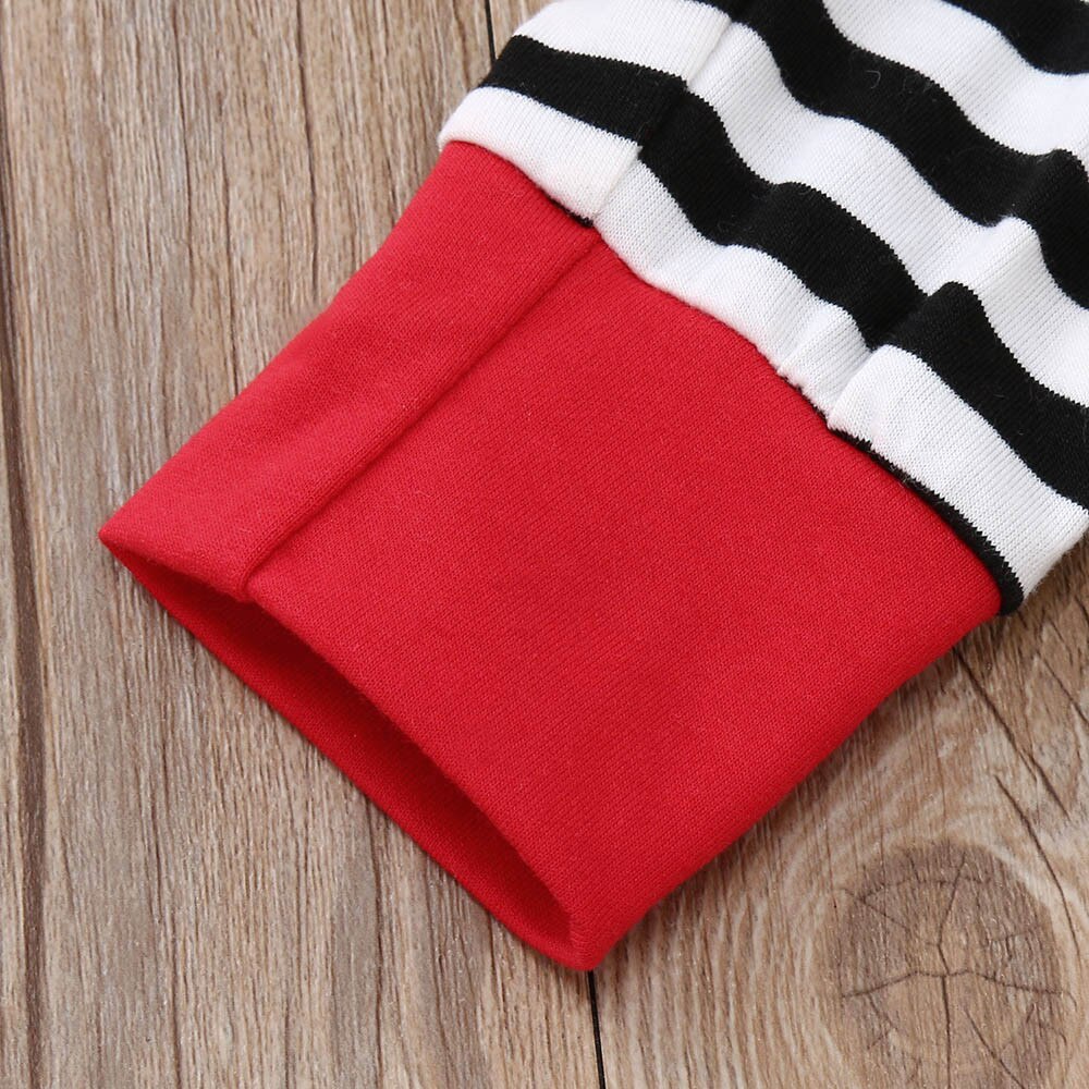 2PCS Toddler Baby Girls Long Sleeve Stripe Print