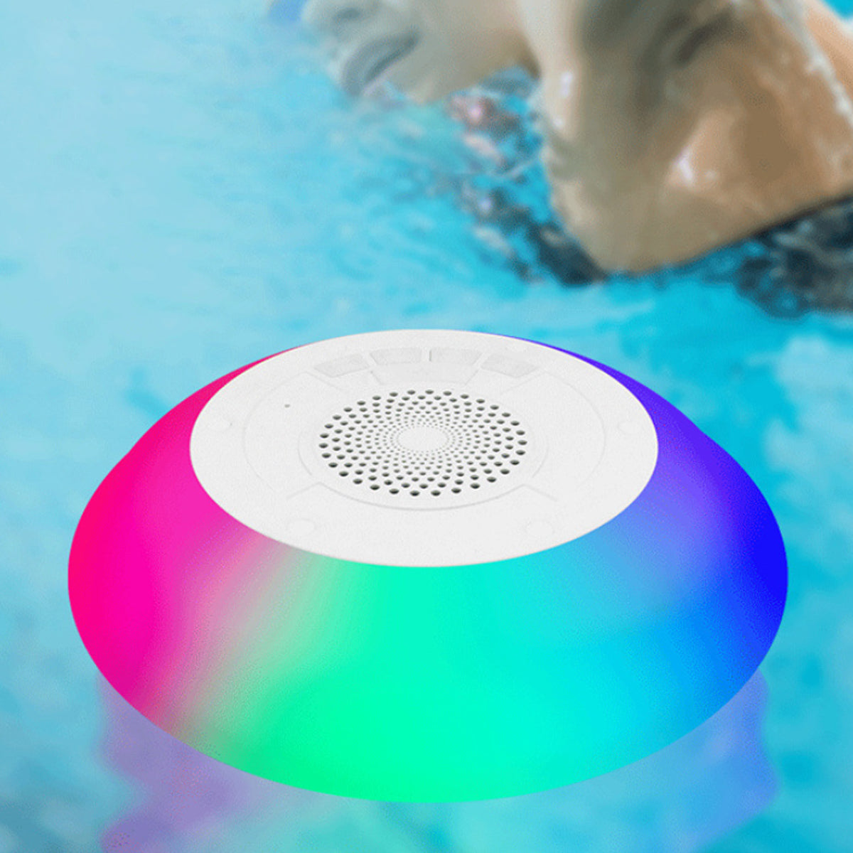 Floatilla Bluetooth LED Enabled Waterproof Speaker For Pools And Outdo