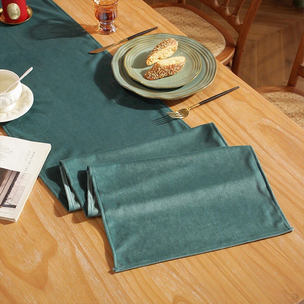 Elegant Nordic Velvet Table Runner for Home, Hotel, and Special Occasions