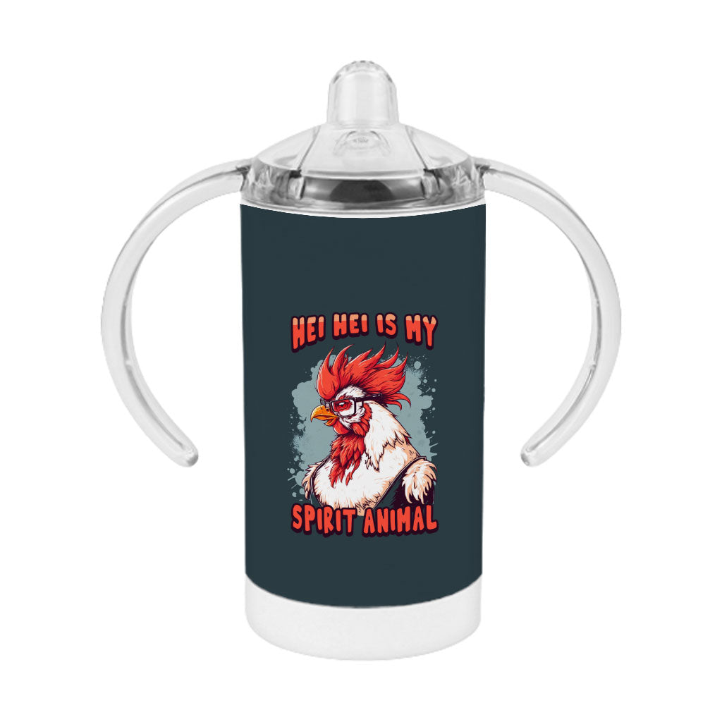 Rooster Sippy Cup - Animal Baby Sippy Cup - Illustration Sippy Cup