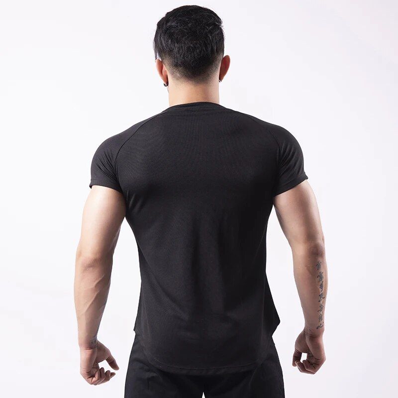 Men's Breathable Cotton Sports T-Shirt