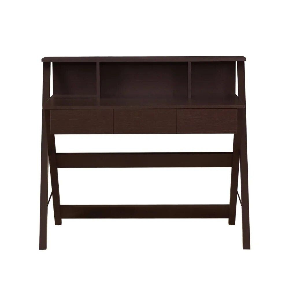 Elegant Wenge Writing Desk with Ample Storage