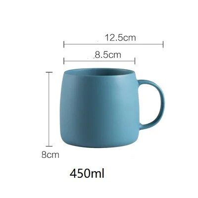 Elegant Nordic-Style Matte Ceramic Mug - Eco-Friendly Office & Home Beverage Cup