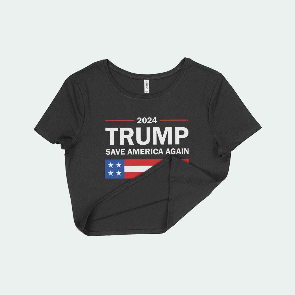 Women's Cropped Trump T-Shirt - Women Trump Merchandise