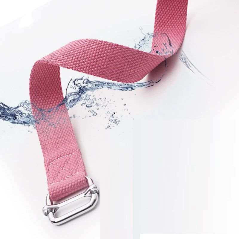 Premium Cotton Yoga Stretch Strap - 2.5m Durable D-Ring Belt for Enhanced Flexibility & Fitness