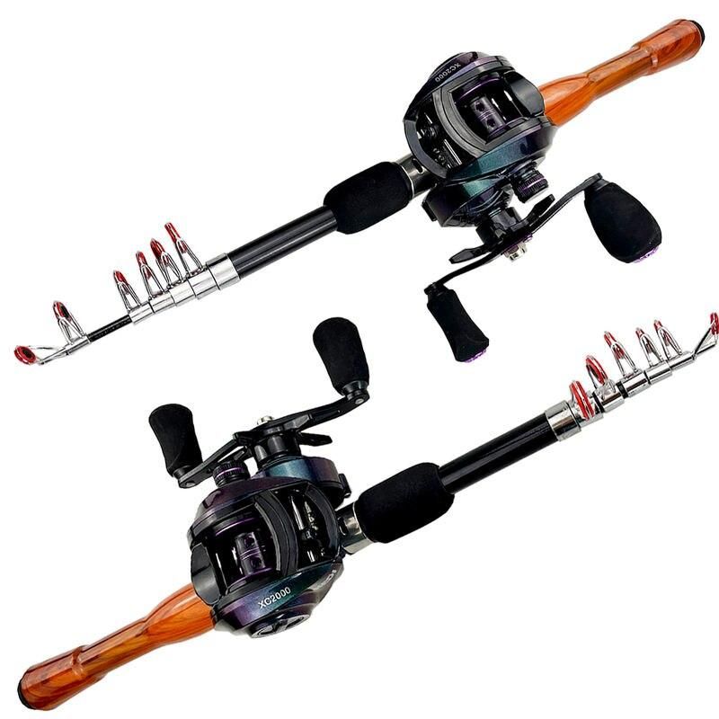 Ultimate Telescopic Fishing Rod and Baitcasting Reel Combo