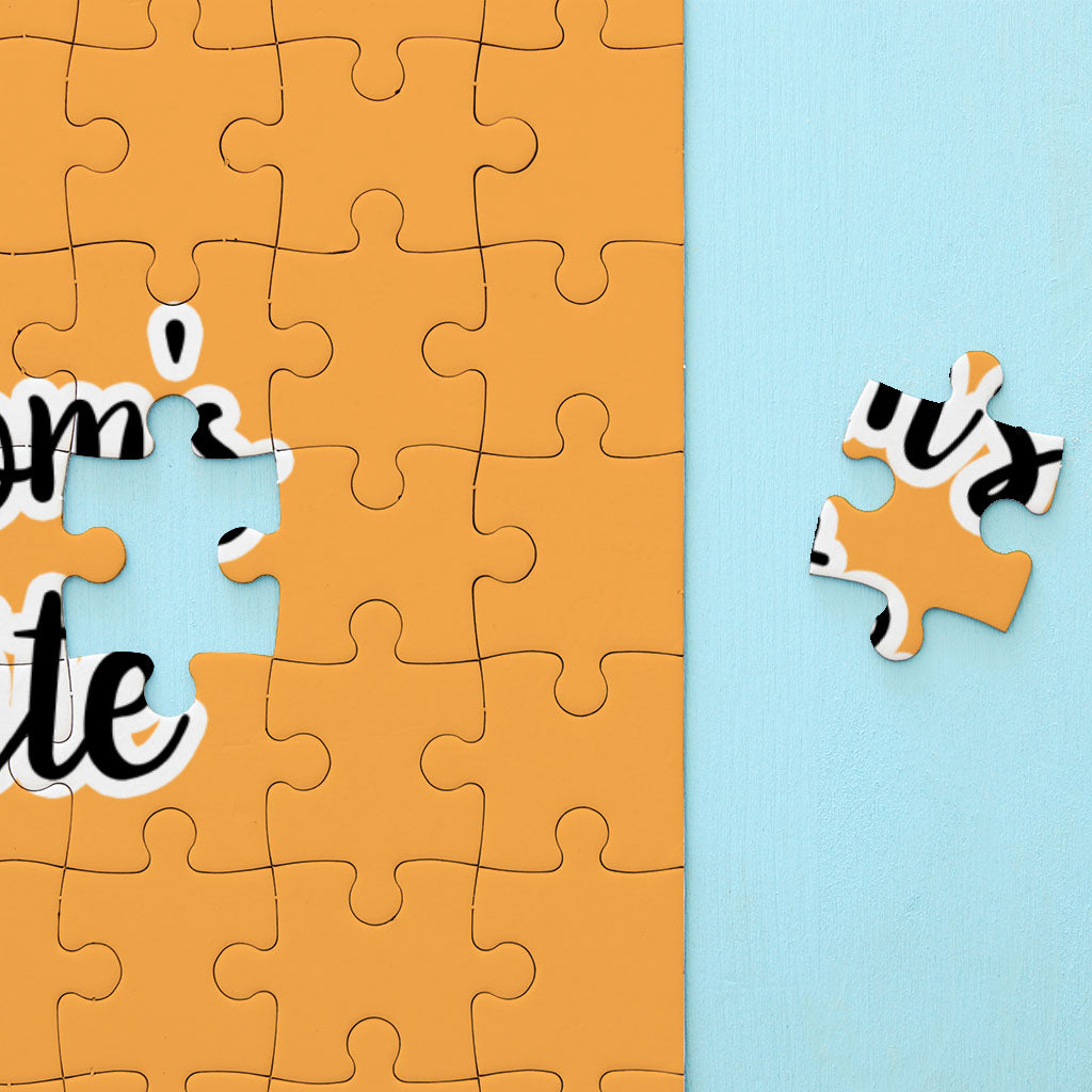 Mom's Favorite Puzzles - Cute Jigsaw Puzzle - Quote Puzzles