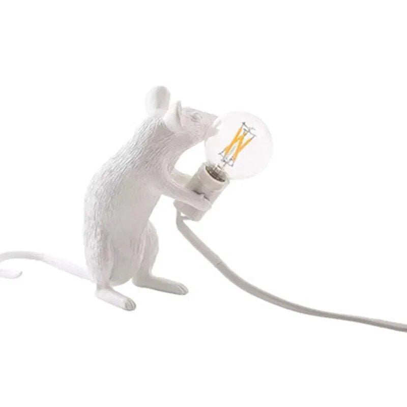 Charming Mouse-Shaped Night Lamp - Modern Tabletop Decorative Light for Home & Bedroom