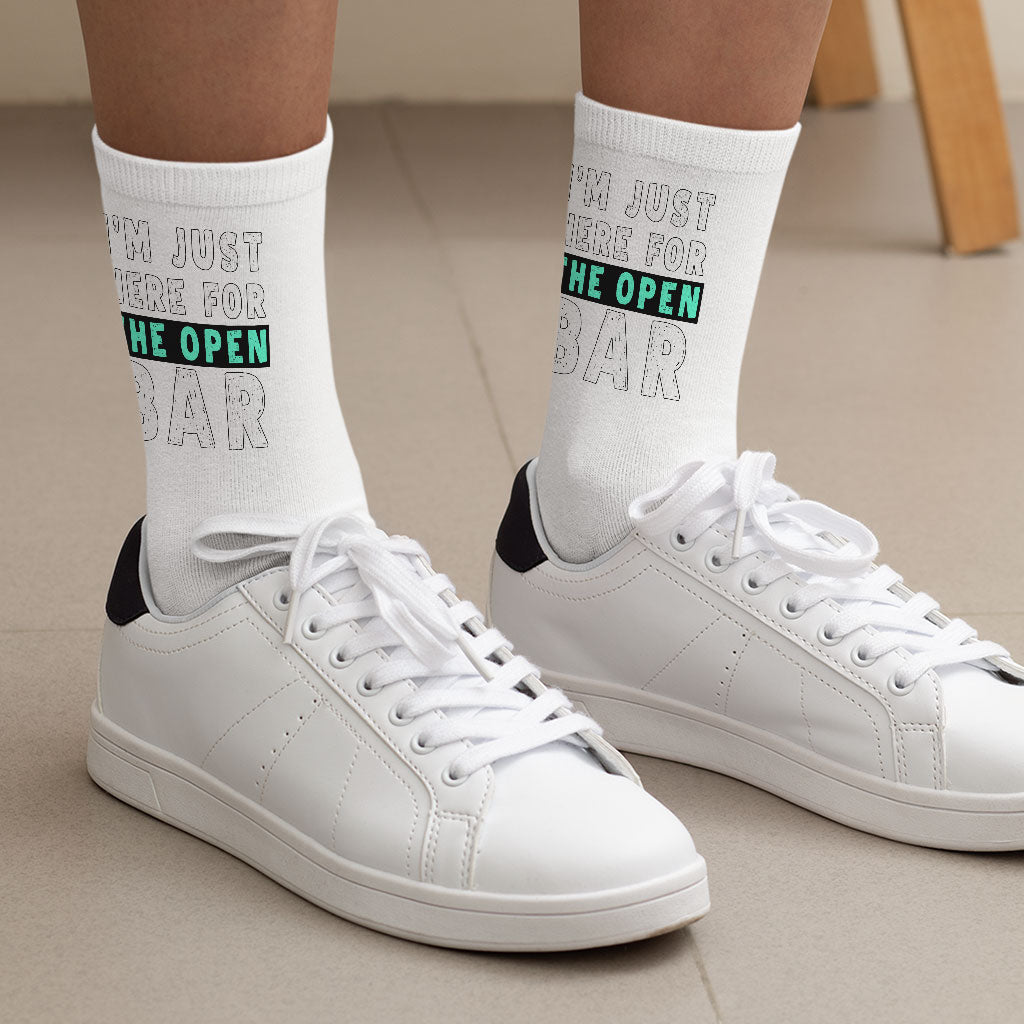 Funny Saying Socks - Cool Novelty Socks - Trendy Crew Socks