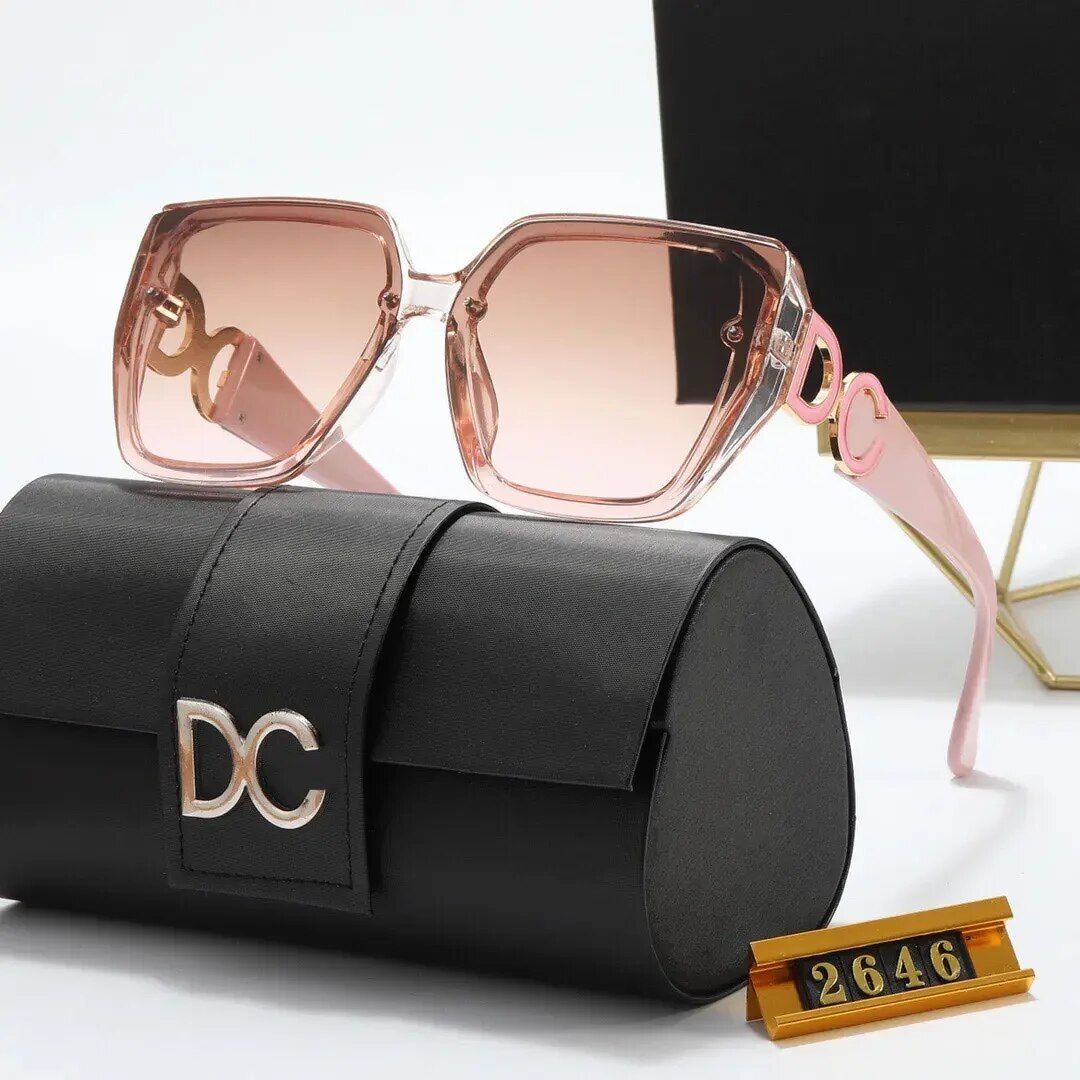 Luxury Square Frame Gradient Sunglasses for Women