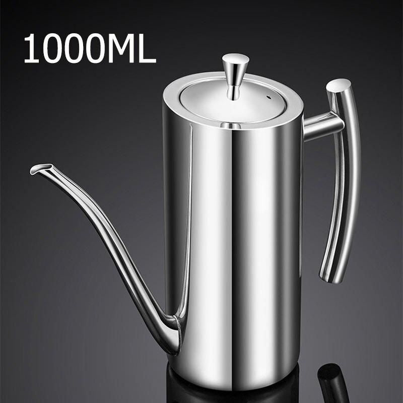 Stainless Steel No-Drip Oil and Vinegar Dispenser: Sleek, Eco-Friendly Kitchen Essential