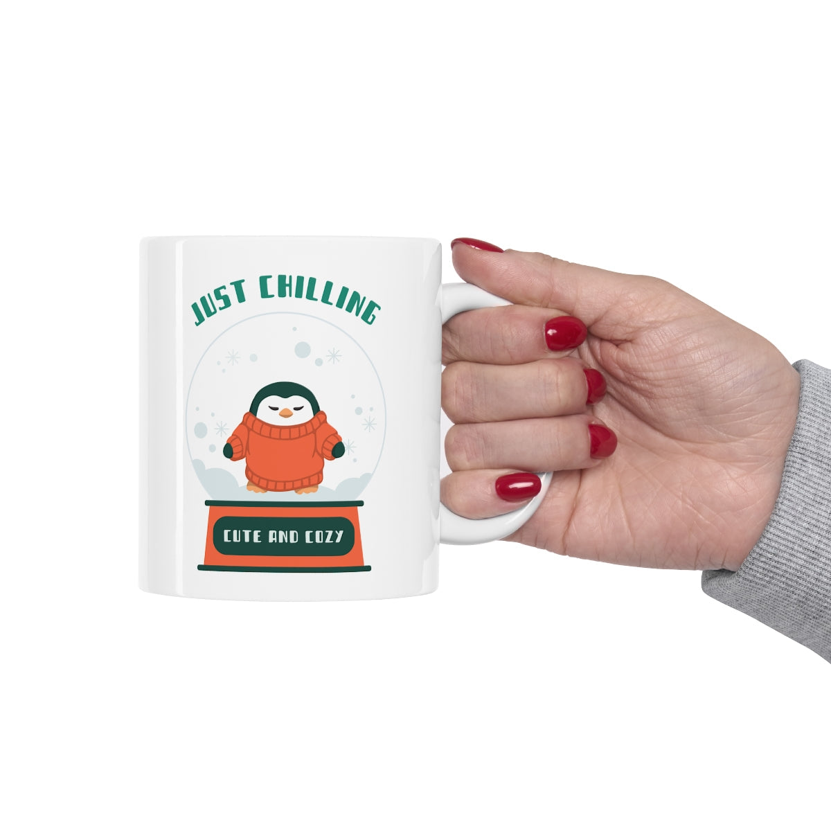 Just Chilling Cute Penguin Mug