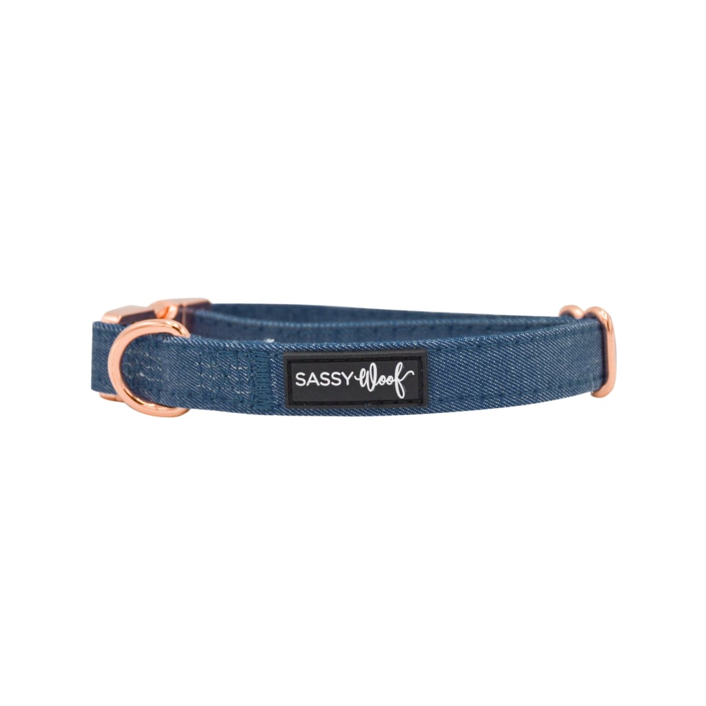 Denim' Dog Collar