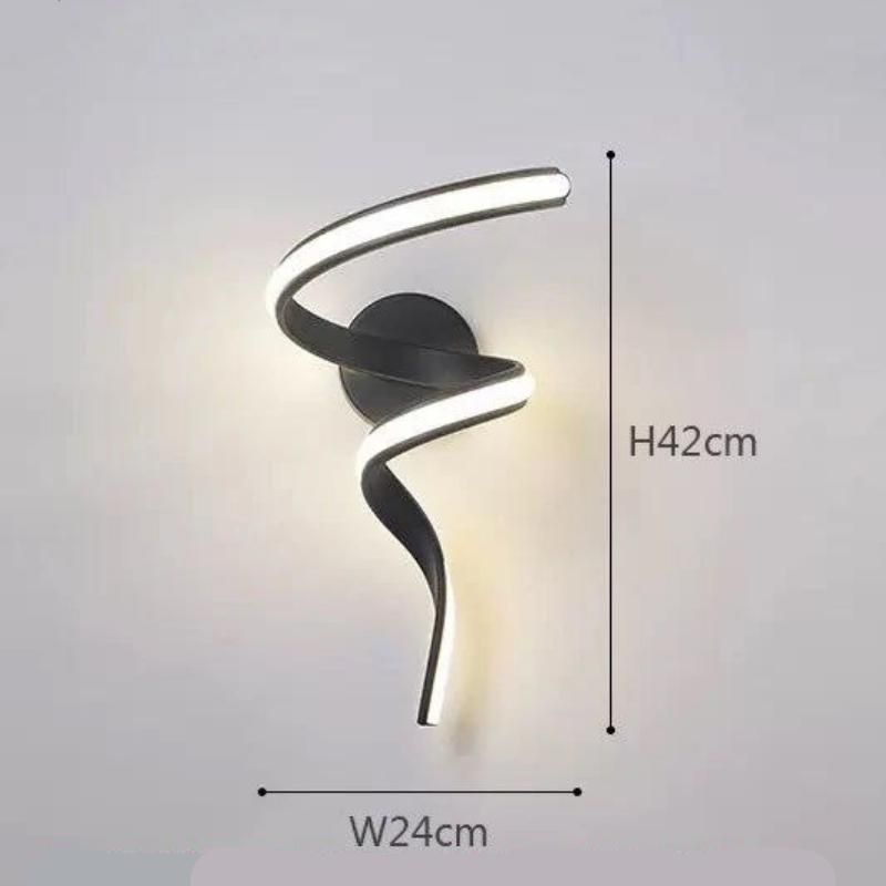 Minimalist Spiral LED Wall Sconce