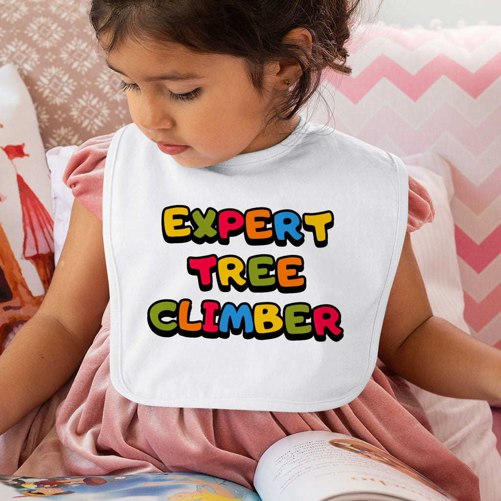 Tree Climber Baby Bibs - Cute Baby Feeding Bibs - Colorful Bibs for Eating