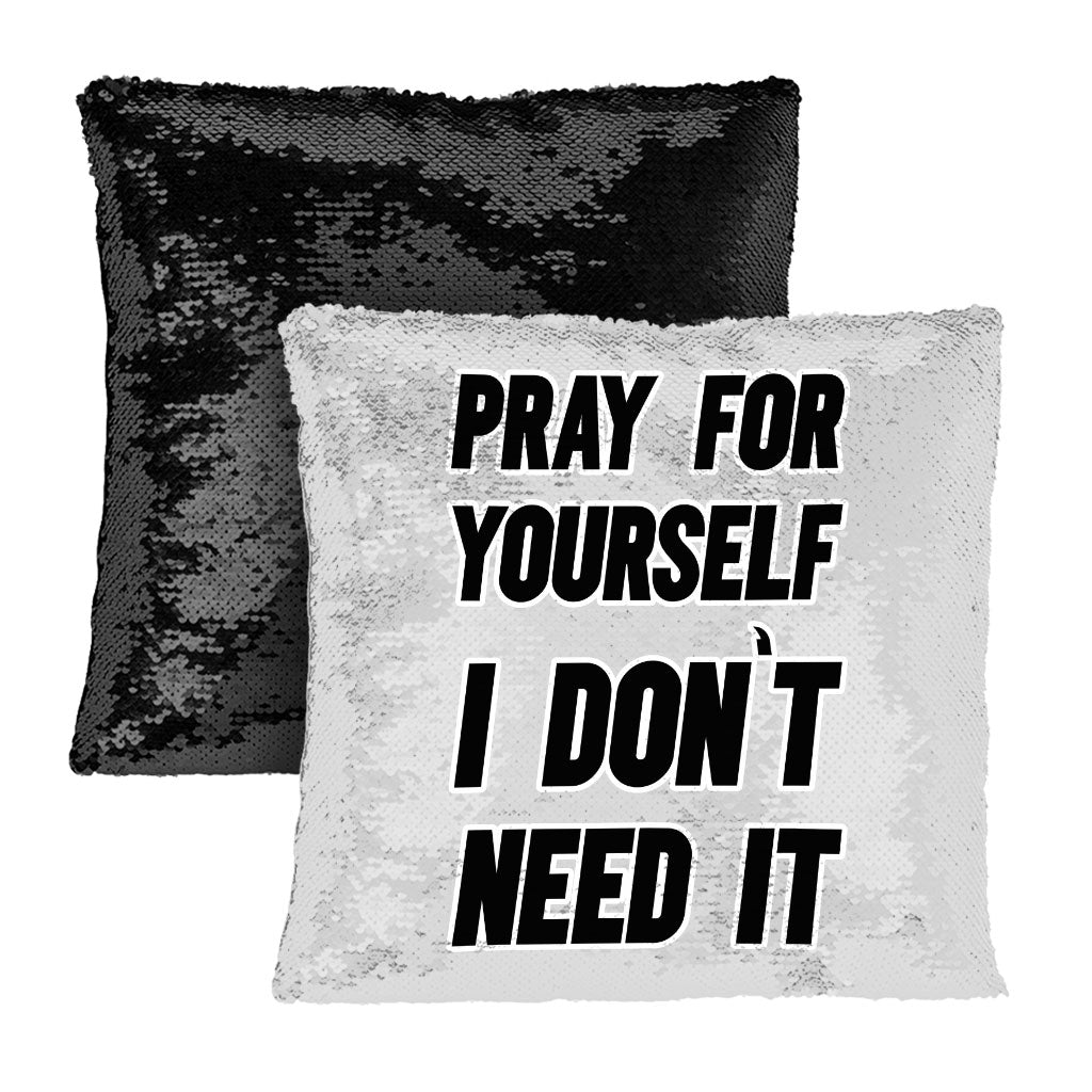 Cool Design Sequin Pillow Case - Quote Pillow Case - Printed Pillowcase