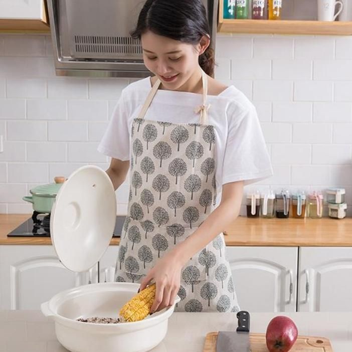 Adjustable Cotton Linen Fashion Apron for Men and Women