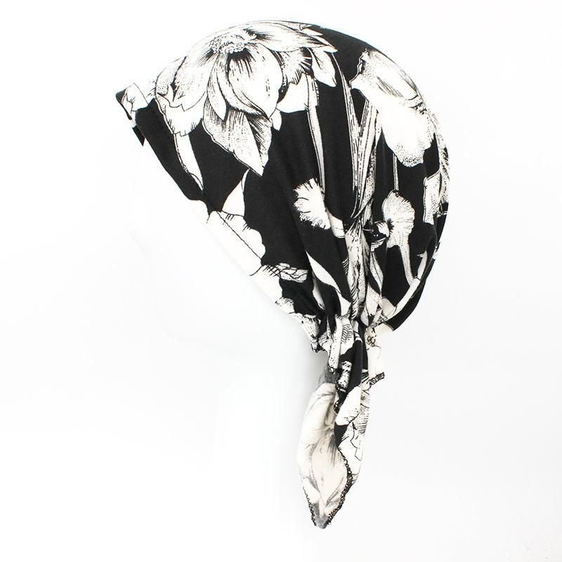 Floral Print Polyester Bandanas for Women