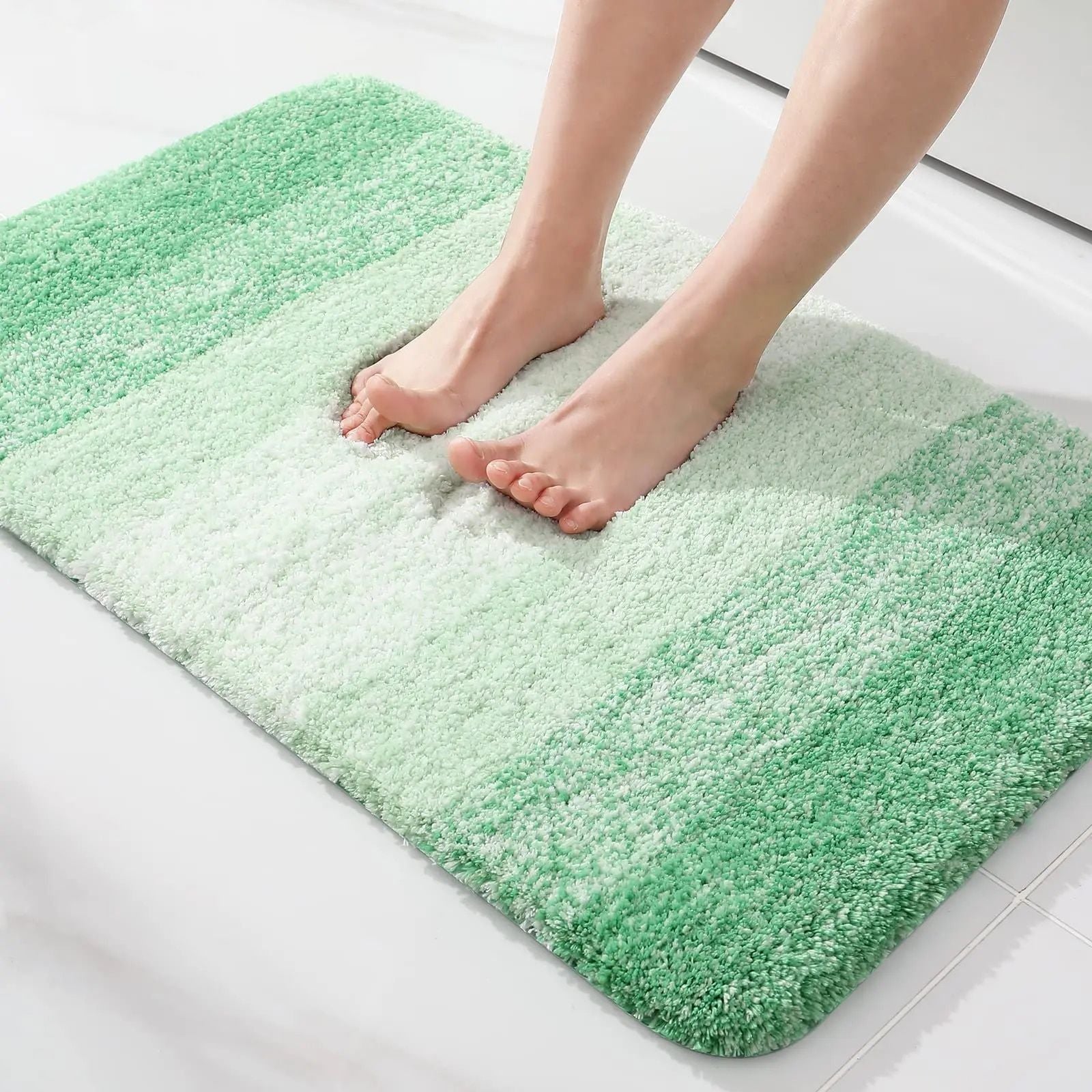 Luxurious Quick-Dry Absorbent Plush Bath Rug - Anti-Slip, Soft, and Durable for Home Decor