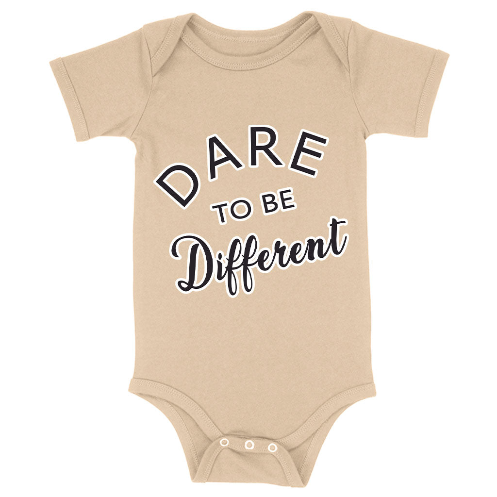 Dare to Be Different Baby Jersey Onesie - Cool Baby Bodysuit - Graphic Baby One-Piece