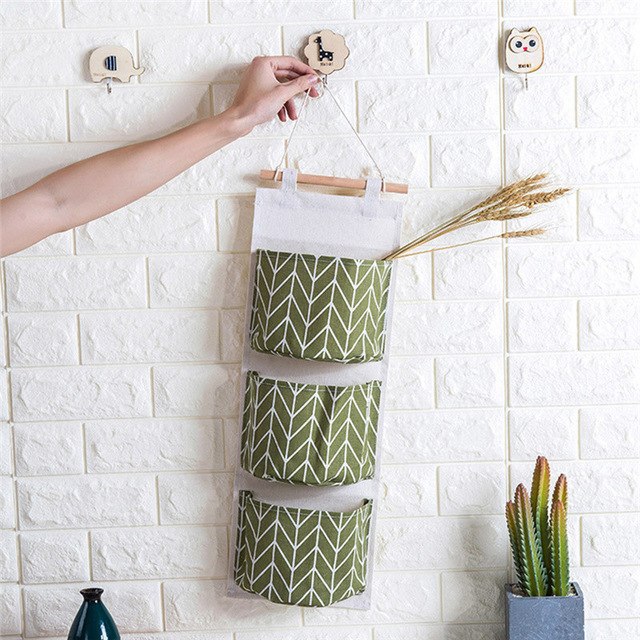 3 Layer Pouch Wall Hanging Storage Bag Kitchen