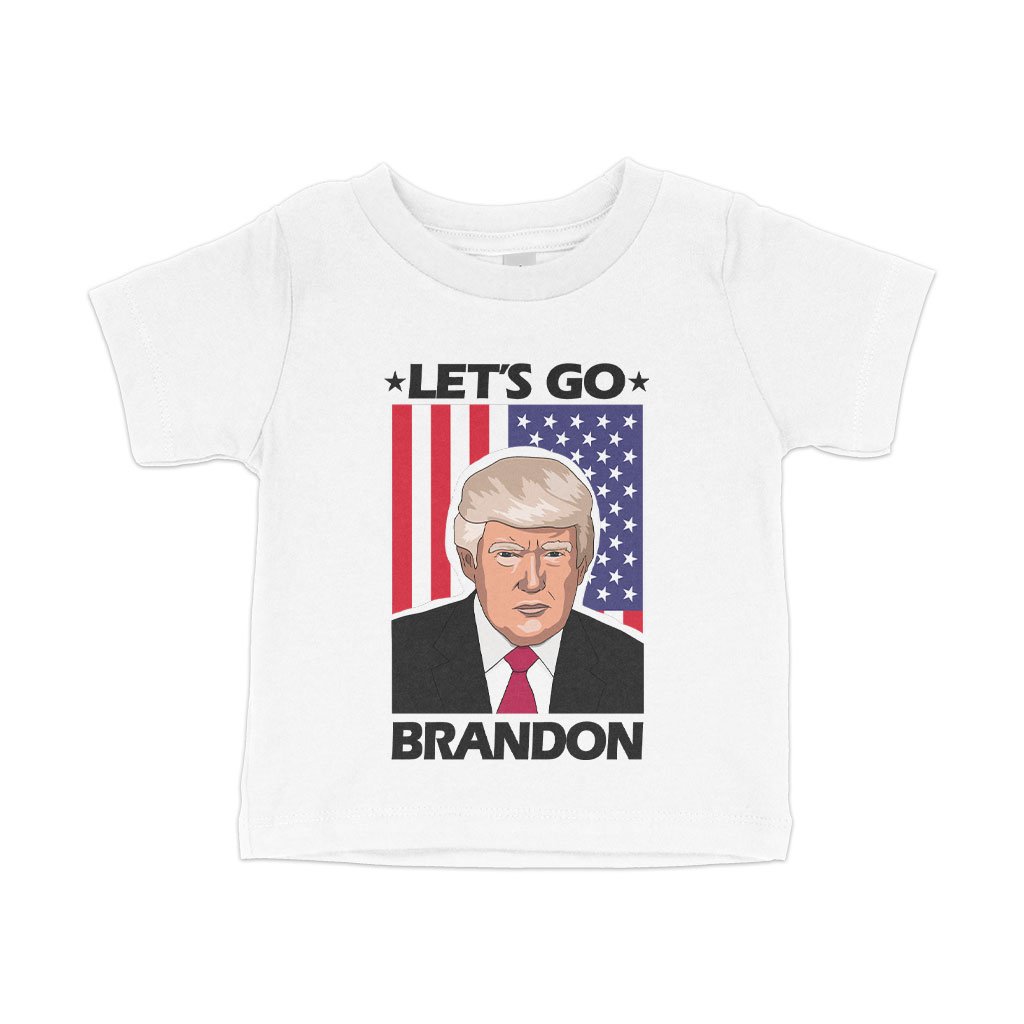 Let's Go Brandon US Flag T-Shirt  - Baby Best Trump T-Shirt - Trump Merchandise 