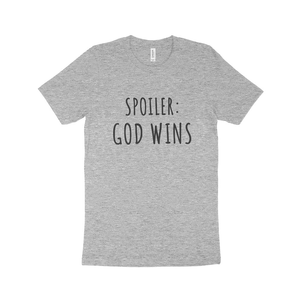 Spoiler God Wins Unisex Jersey T-Shirt Made in USA