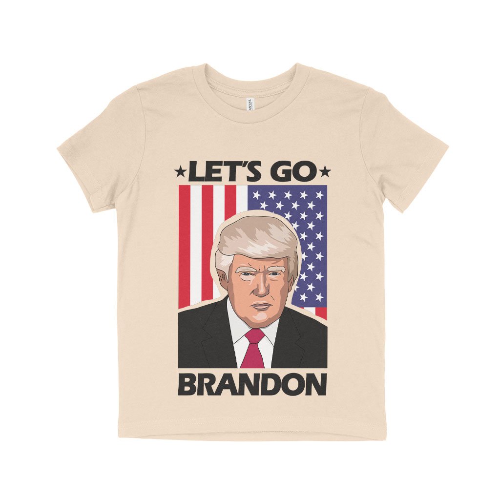 Let's Go Brandon US Flag T-Shirt  - Kids' Donald Trump T-Shirt - Trump Gear