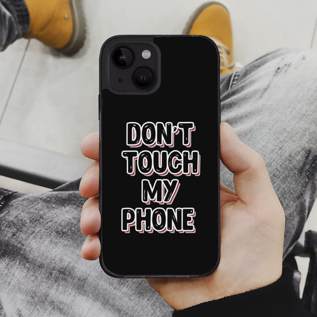 Don't Touch My Phone iPhone 14 Plus Case - Creative Phone Case for iPhone 14 Plus - Cool Design iPhone 14 Plus Case