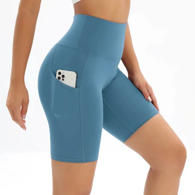 High-Waist Breathable Fitness Shorts for Women