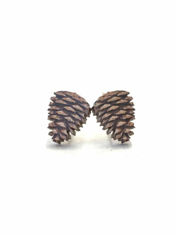 Pine Cone Stud Earrings #3056 | Red Sunflower