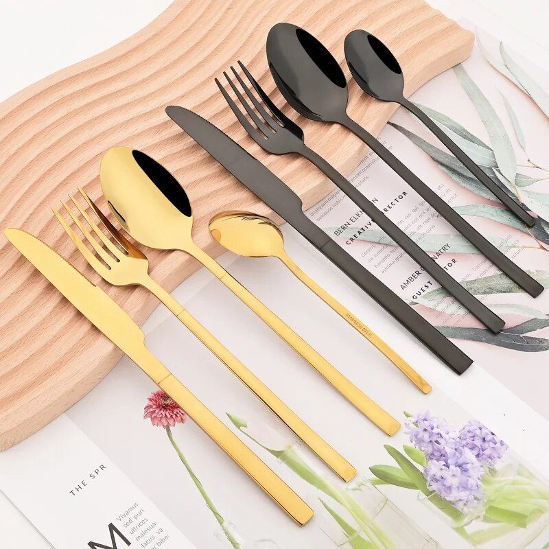 Elegant 6-Person Stainless Steel Cutlery Set