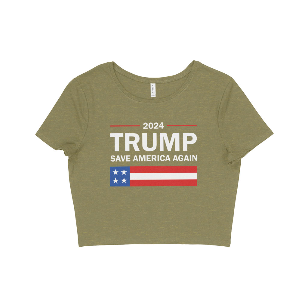 Women's Cropped Trump T-Shirt - Women Trump Merchandise