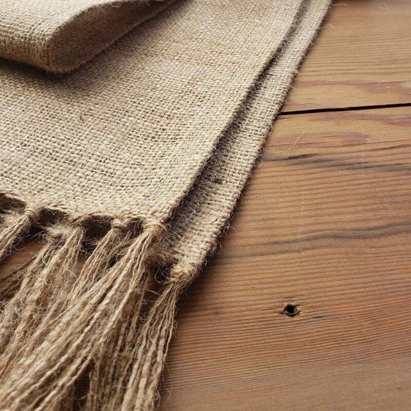 Rustic Jute Lace Table Runner