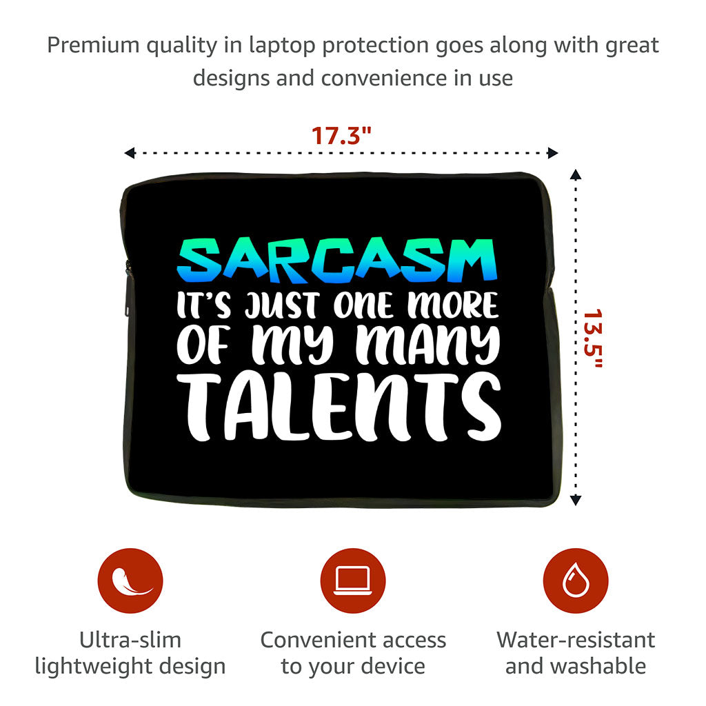 Sarcasm MacBook Air 14" Two-Sided Sleeve - Funny Laptop Sleeve - Printed MacBook Sleeve