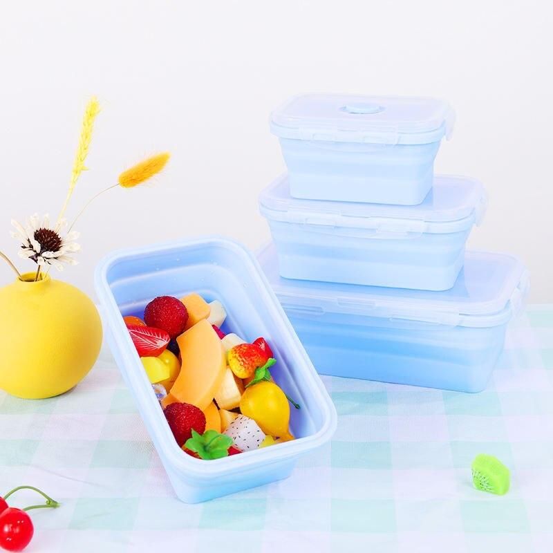 Collapsible Silicone Lunch Box Set