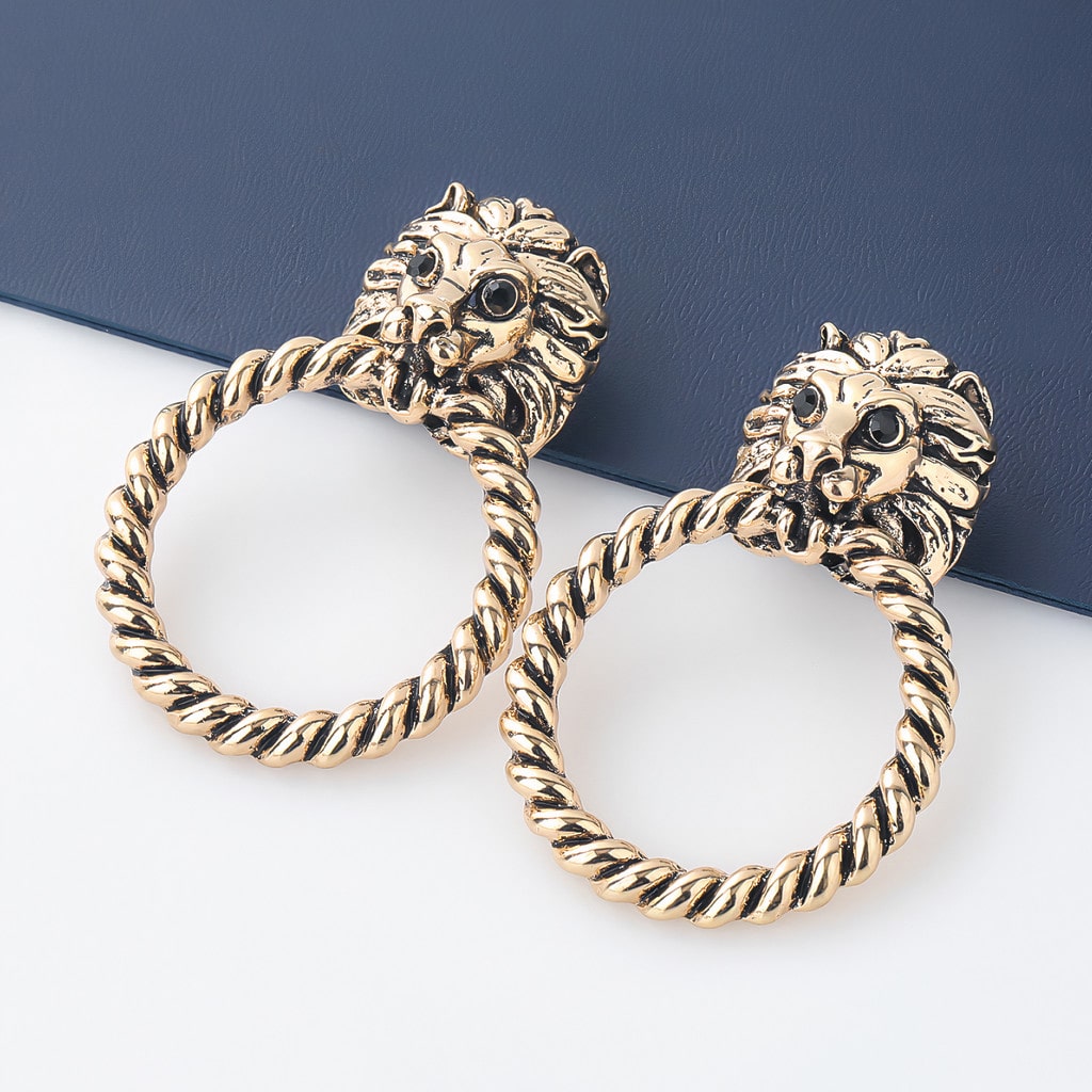 Lion Stud Earrings