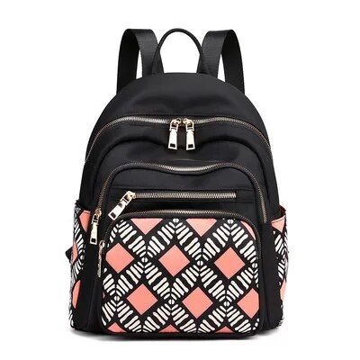 2023 Trendy Floral Print Nylon Backpack for Women