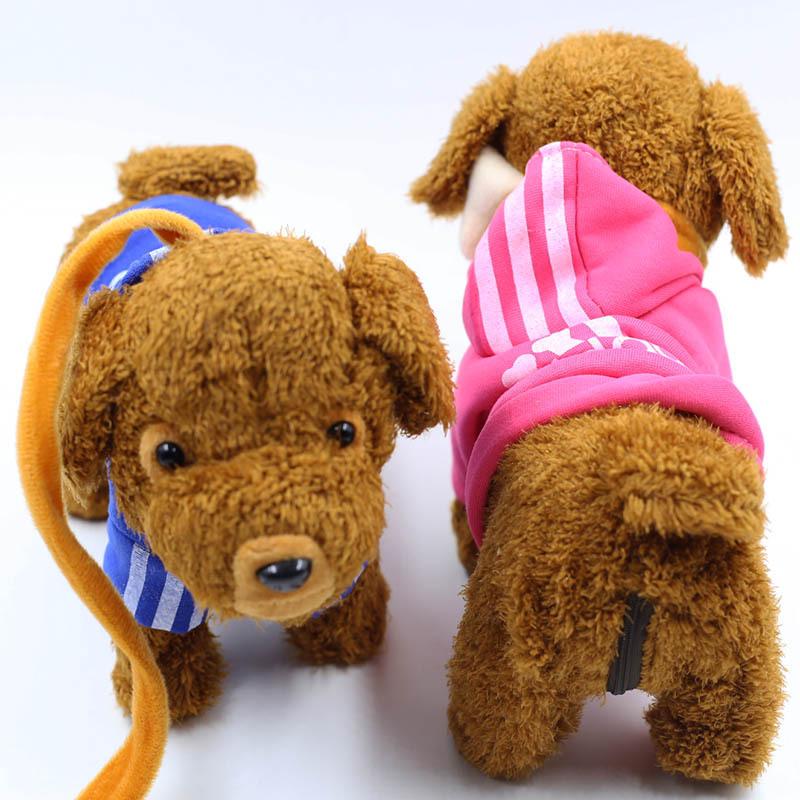 Children emulate Teddy dog intelligent remote control plush toy