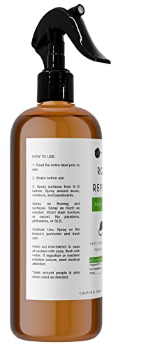 Rodent Repellent Spray with Peppermint Oil (16oz) by Kate Naturals. Formulated with Peppermint Oil to Repel Mice and Rats. Non-Toxic Peppermint Spray for Rodents, Raccoons, Ants Outdoor. Made in USA.