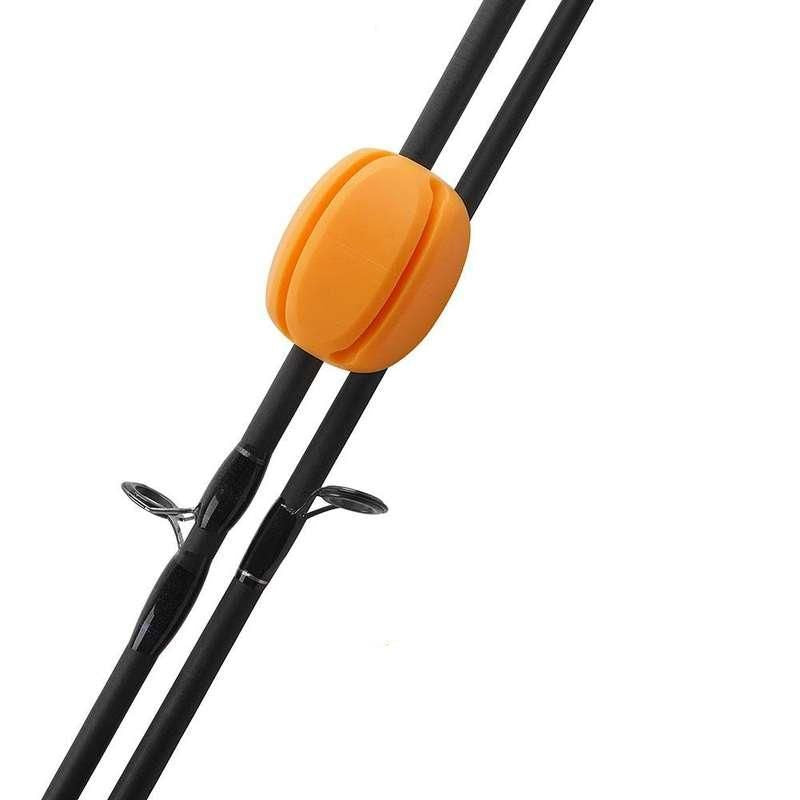 Multi-Size Silicone Fishing Rod Holder Straps - 6 Piece Set